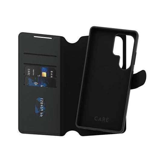 Deksel for Samsung Galaxy S25 Ultra S938, PanzerGlass, Care Feature Tango Two-in-One, Svart