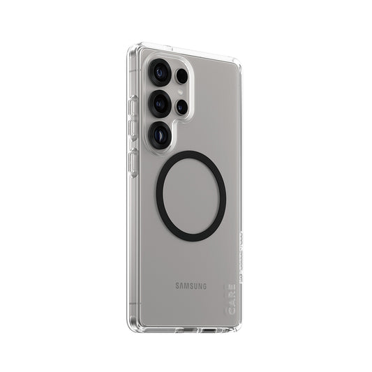 Deksel for Samsung Galaxy S25 Ultra S938, PanzerGlass, Care Urban Combat, Svart Gjennomsiktig