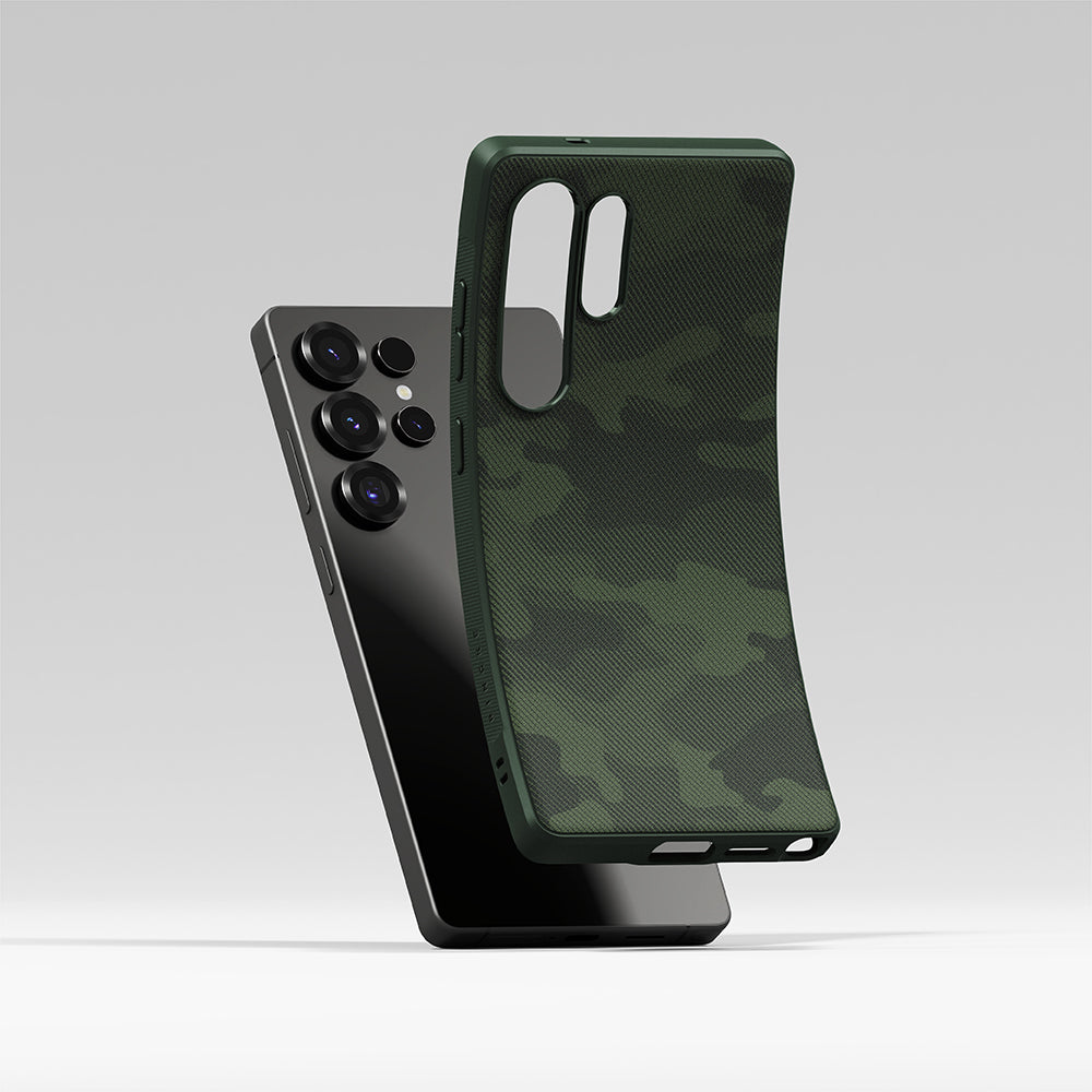Deksel for Samsung Galaxy S25 Ultra S938, Ringke, Onyx Design, Camouflage