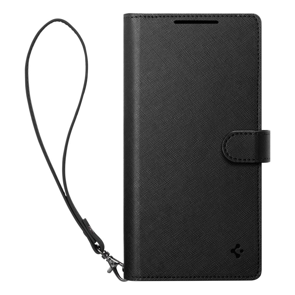 Deksel for Samsung Galaxy S25 Ultra S938, Spigen, Wallet S, Svart ACS09124