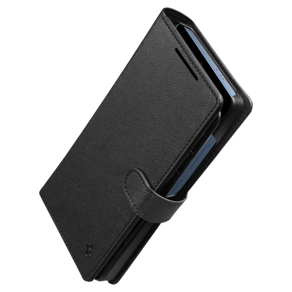 Deksel for Samsung Galaxy S25 Ultra S938, Spigen, Wallet S, Svart ACS09124