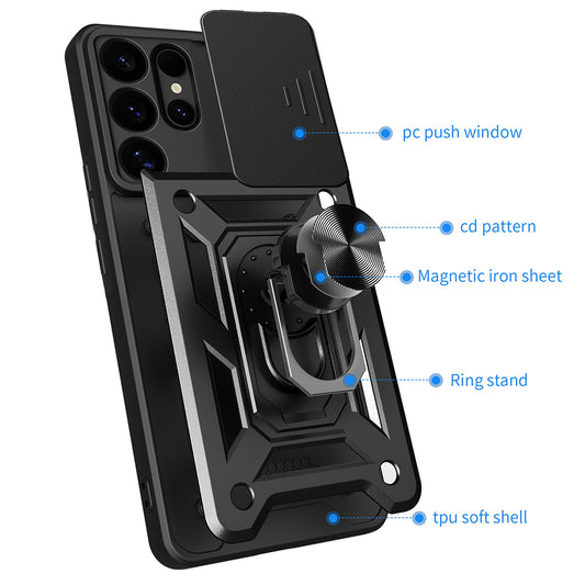 Deksel til Samsung Galaxy S25 Ultra S938, Techsuit, CamShield, Grønn