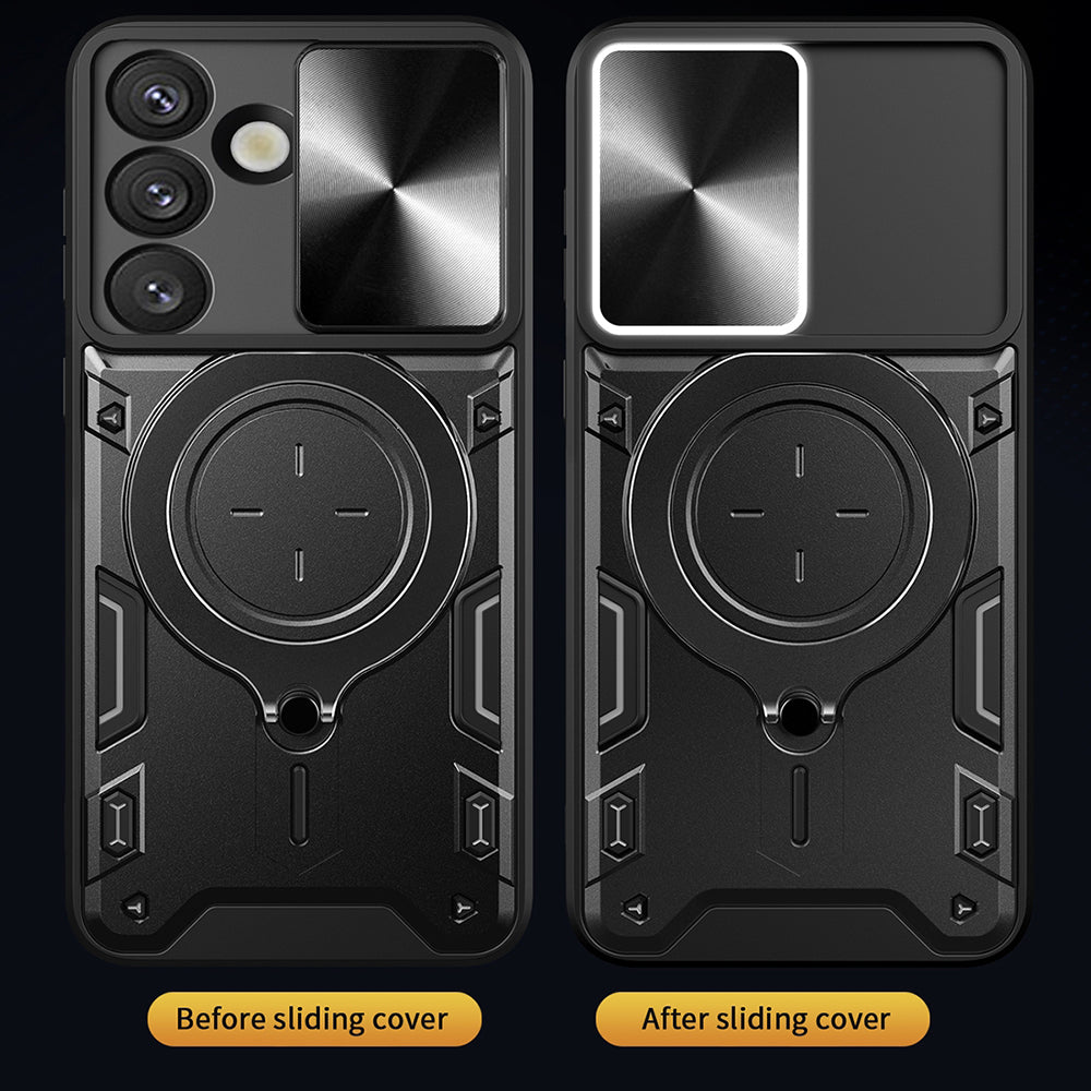 Deksel for Samsung Galaxy S26 FE S741 / S25 FE, Techsuit, CamGuard Pro, Blå