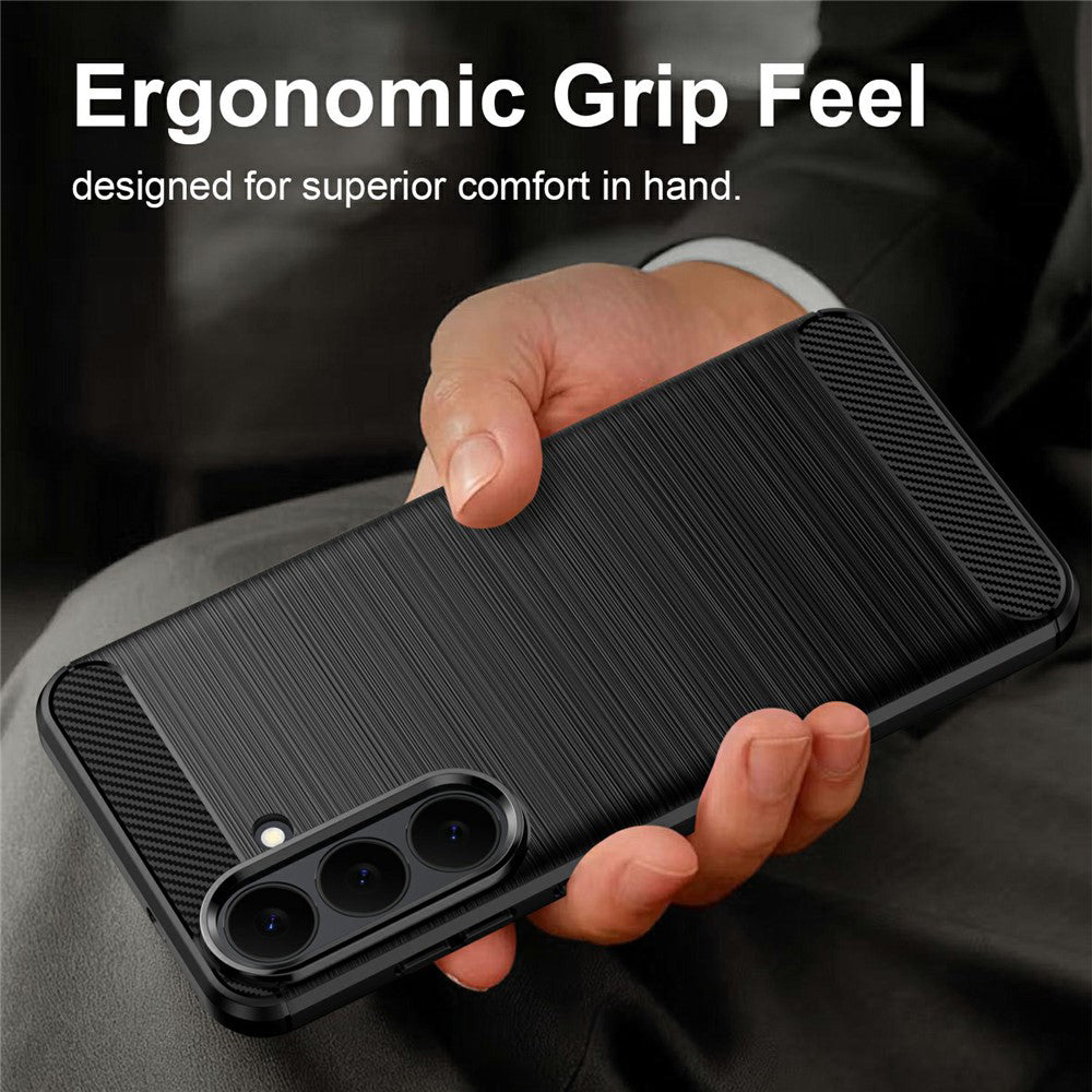 Deksel til Samsung Galaxy S26 FE S741 / S25 FE, Techsuit, Karbon, Svart