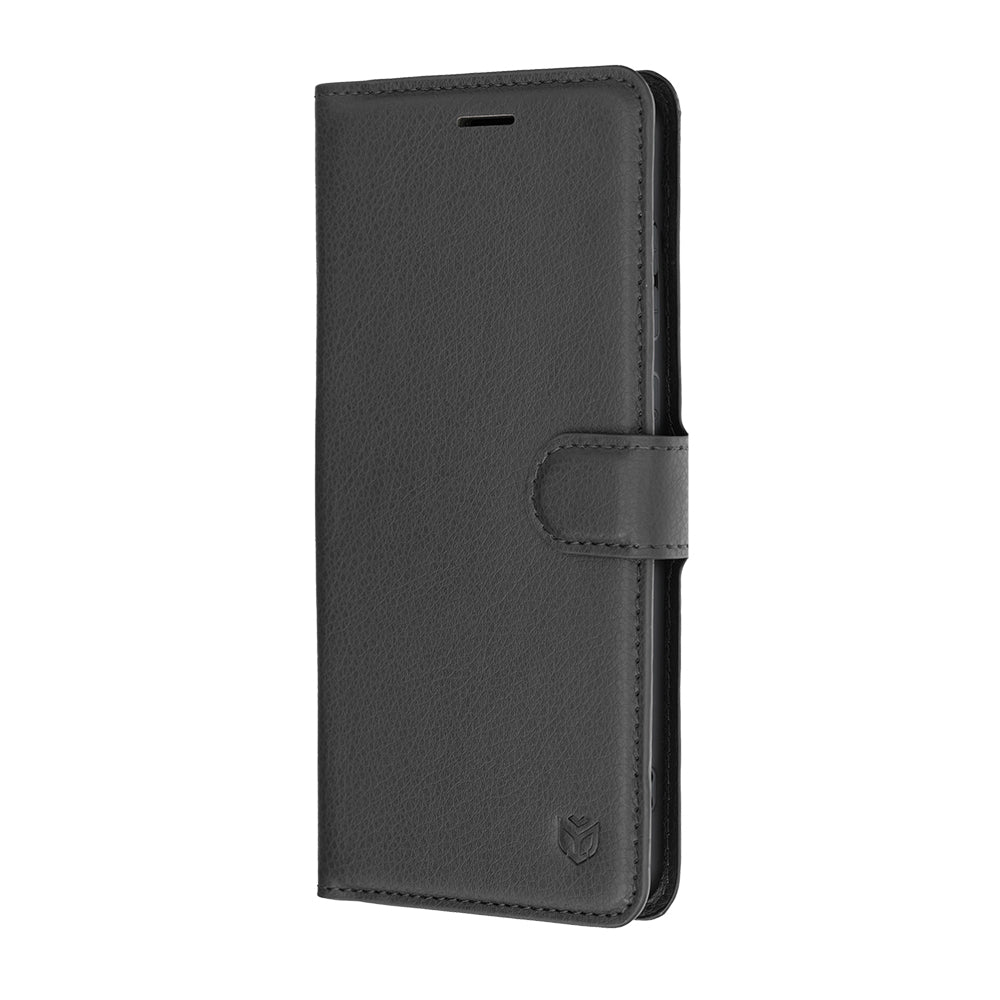 Deksel til Samsung Galaxy S26 FE S741 / S25 FE, Techsuit, Leather Folio, Svart