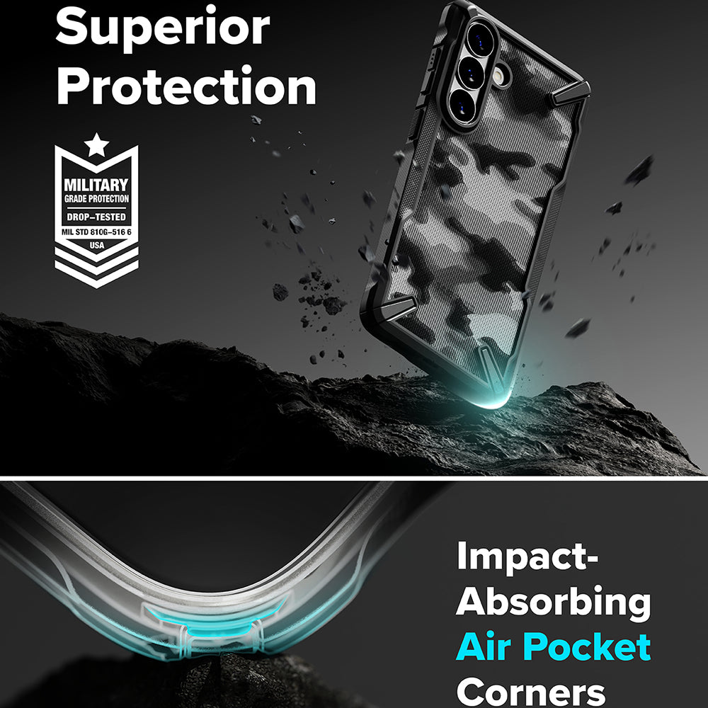 Deksel for Samsung Galaxy S26 Plus S947, Ringke, Fusion X, Camouflage