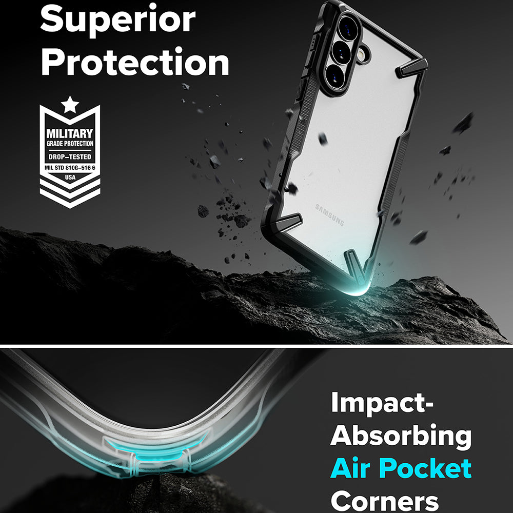 Deksel for Samsung Galaxy S26 Plus S947, Ringke, Fusion X, Svart