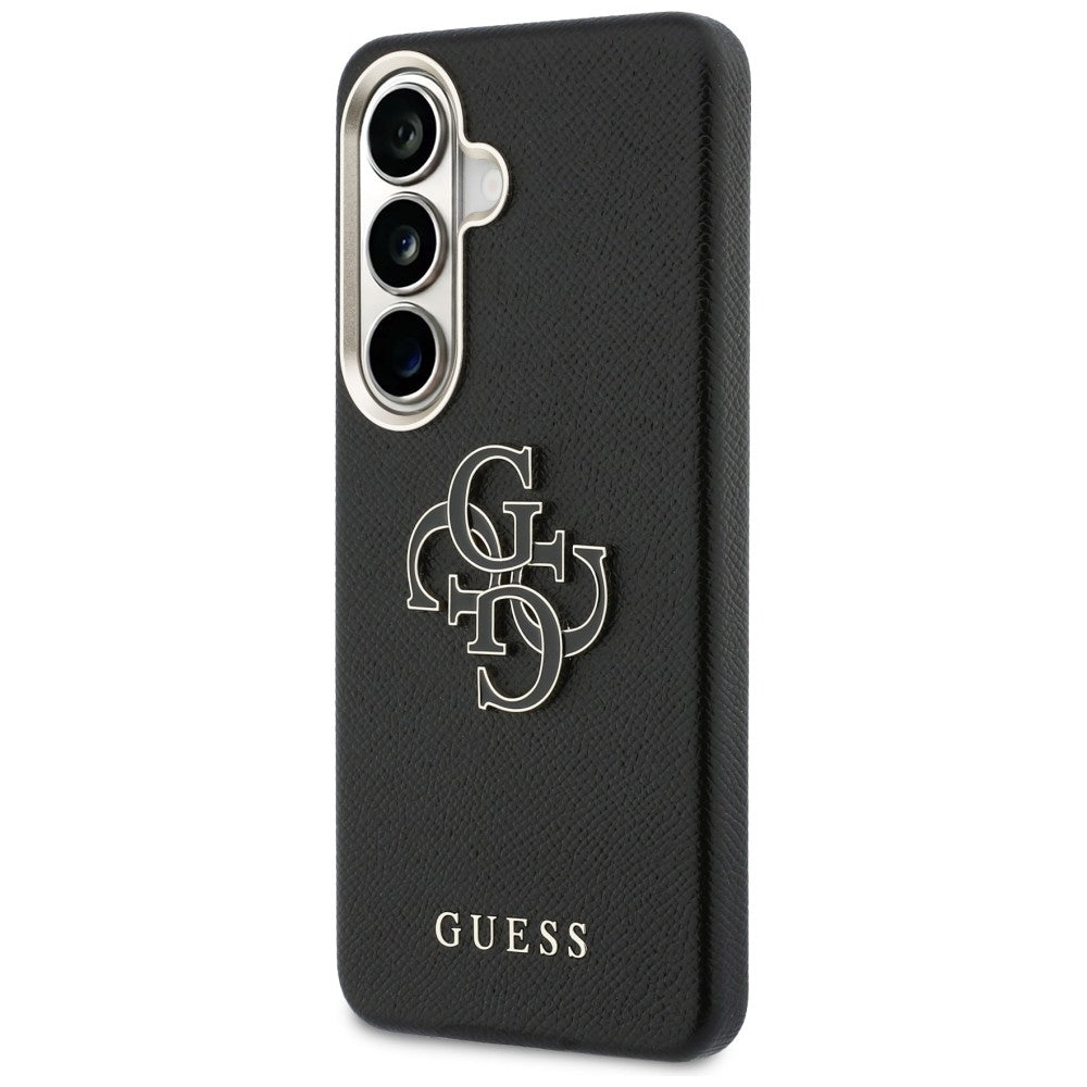 Deksel til Samsung Galaxy S26 Plus S947, Guess, 4G Grained Big and Classic Logo, Svart