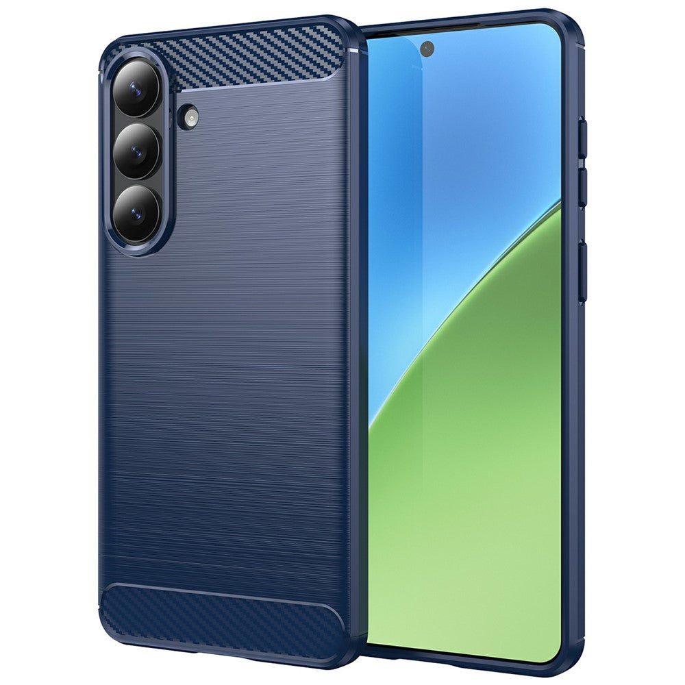 Deksel for Samsung Galaxy S26 Plus S947, Techsuit, Karbon, Blå