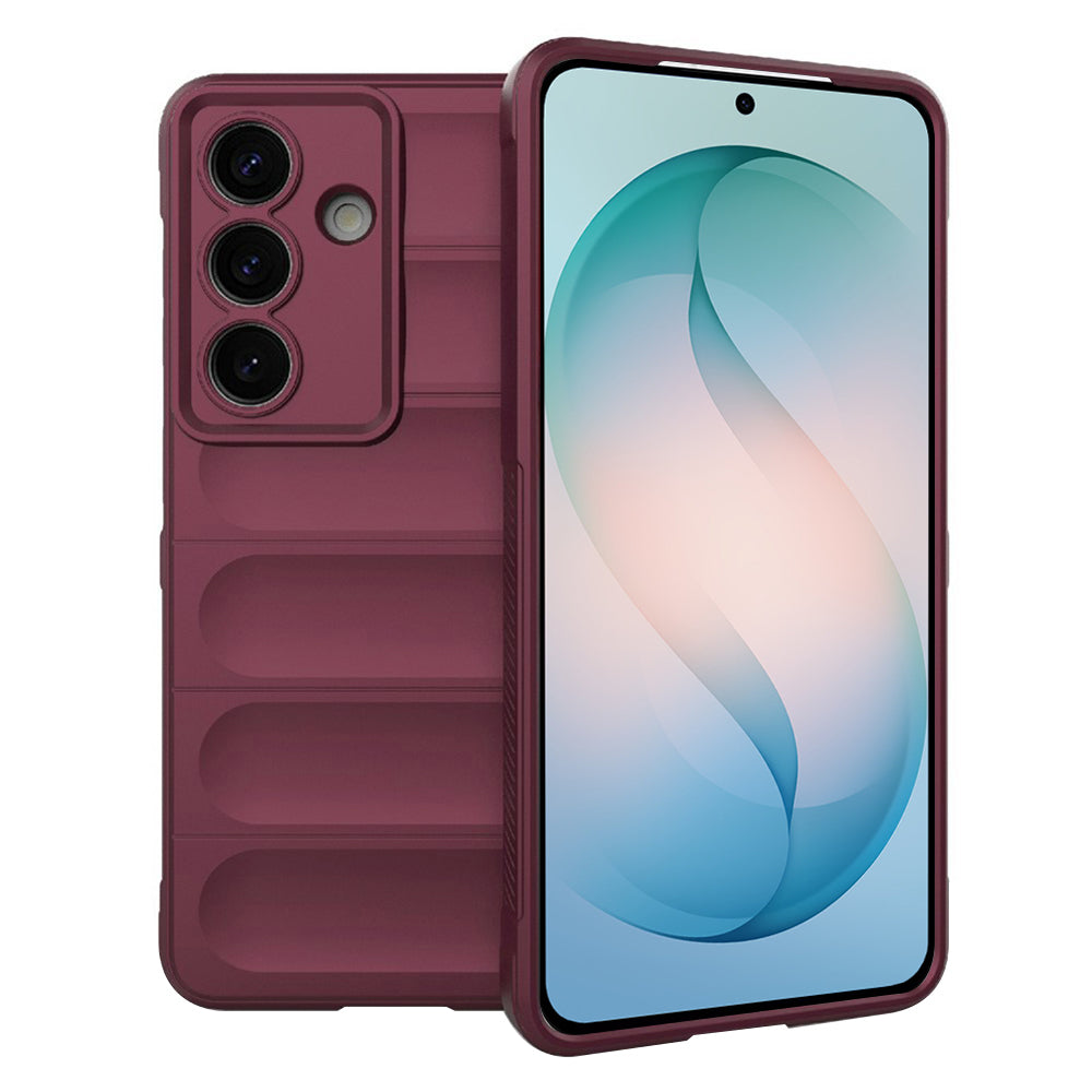 Deksel for Samsung Galaxy S26 Plus S947, Techsuit, Magic Shield, Kirsebærrød