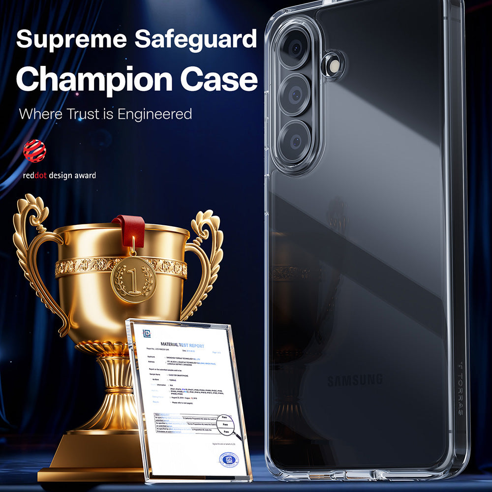 Deksel for Samsung Galaxy S26 Plus S947, Torras, Guardian, Gjennomsiktig