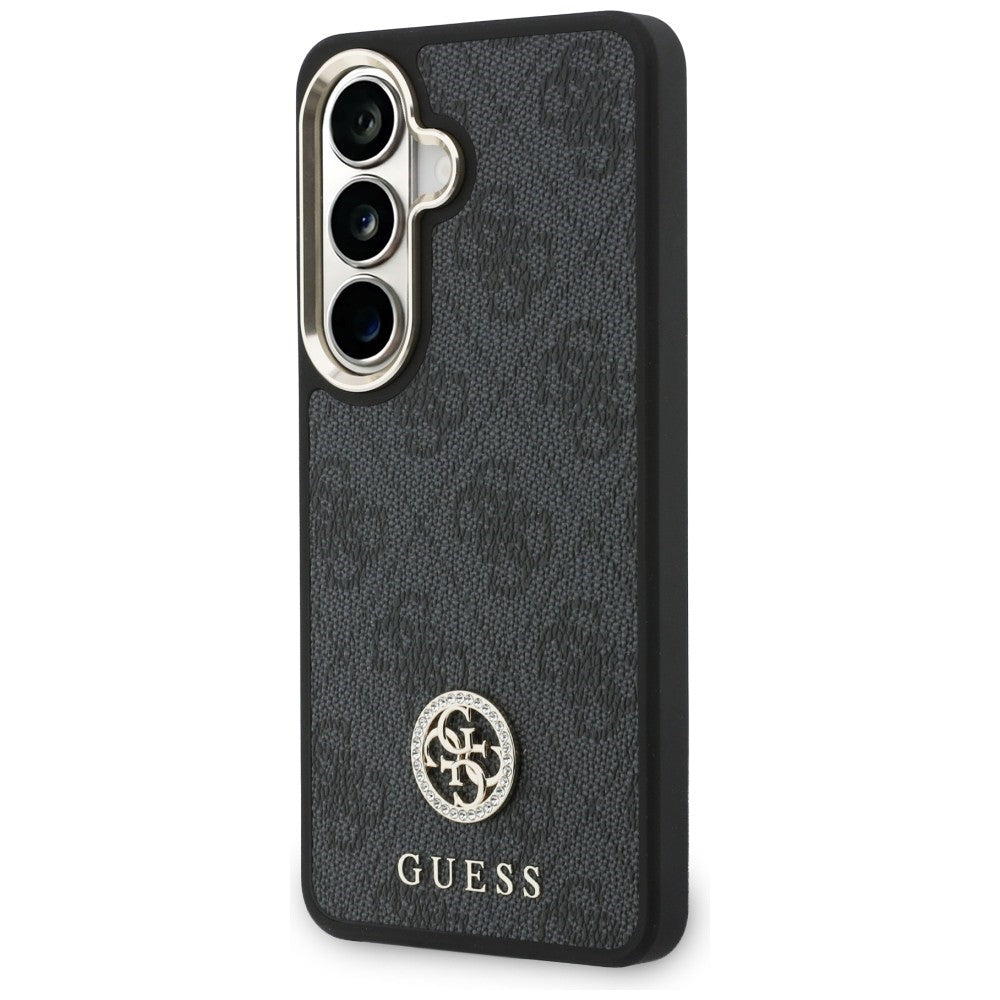 Deksel for Samsung Galaxy S26 S942, GUESS, 4G Big Rhinestone Triangle Strap, Svart