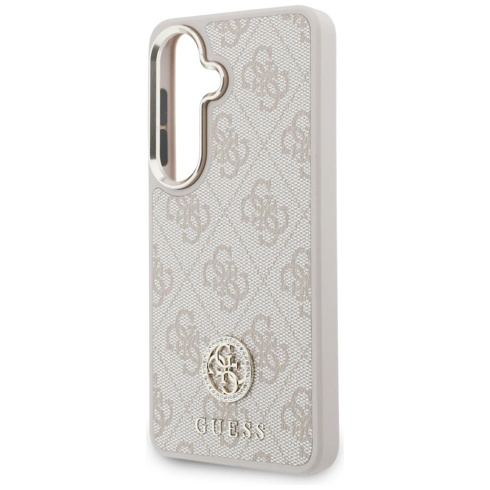 Deksel for Samsung Galaxy S26 S942, GUESS, 4G Big Rhinestone Triangle Strap, Rosa