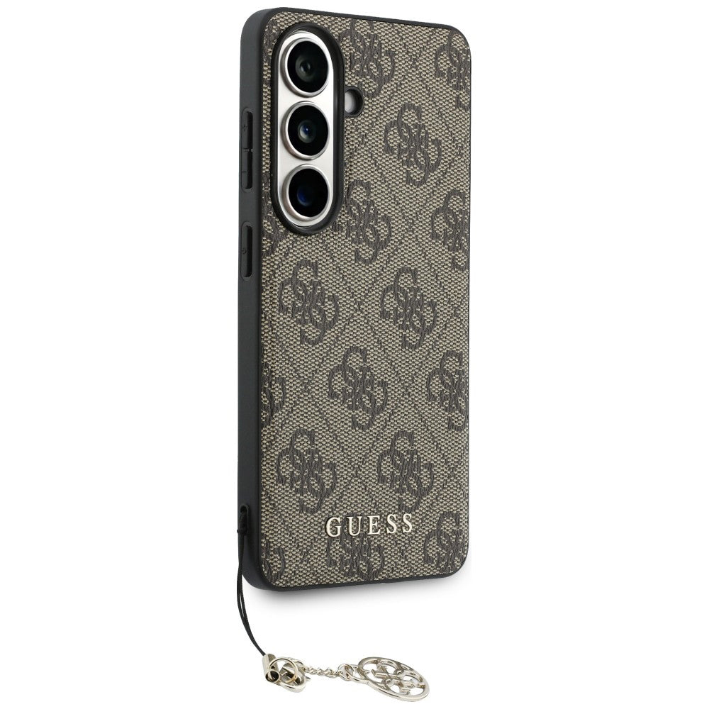 Deksel for Samsung Galaxy S26 S942, Guess, 4G Classic Logo Charm, Brun