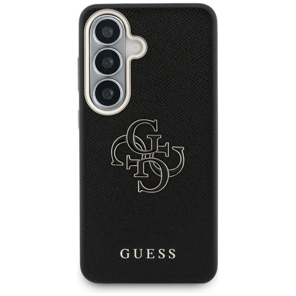 Deksel for Samsung Galaxy S26 S942, Guess, 4G Grained Big and Classic Logo, Svart
