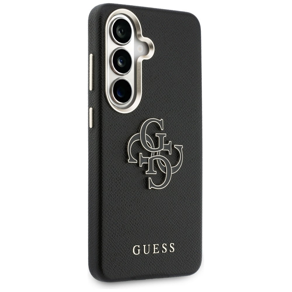 Deksel for Samsung Galaxy S26 S942, Guess, 4G Grained Big and Classic Logo, Svart