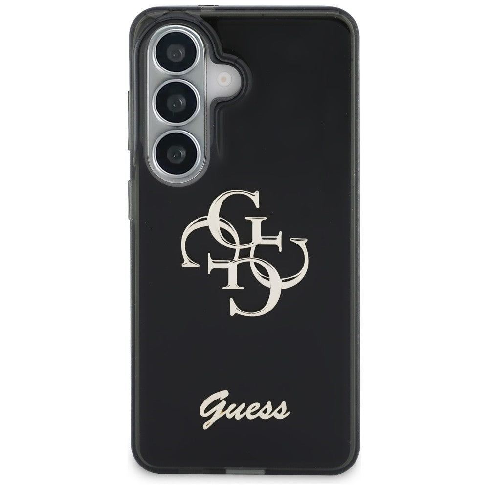 Deksel for Samsung Galaxy S26 S942, Guess, IML Big Metal 4G Script, Svart