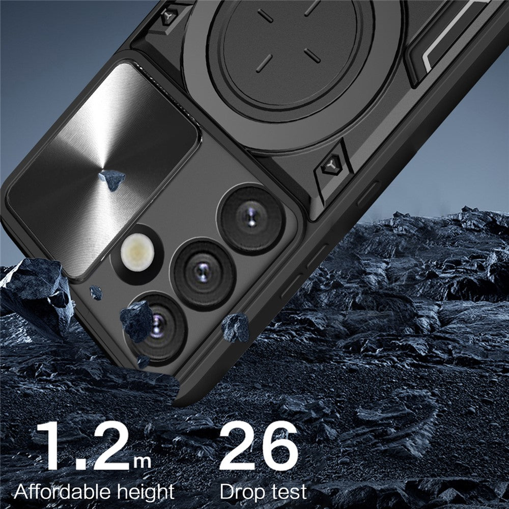 Deksel for Samsung Galaxy S26 S942, Techsuit, CamGuard Pro, Svart