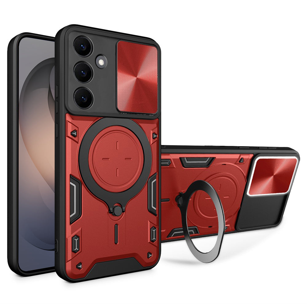 Deksel til Samsung Galaxy S26 S942, Techsuit, CamGuard Pro, Rød