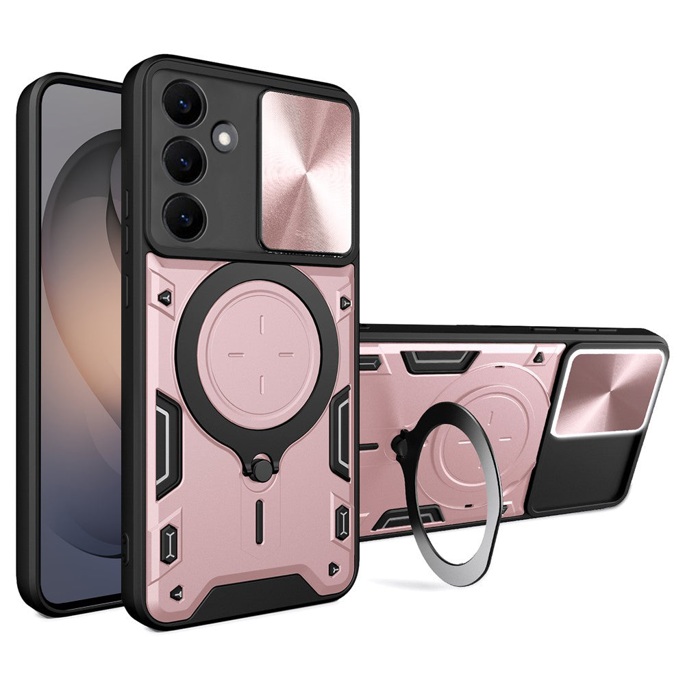 Deksel til Samsung Galaxy S26 S942, Techsuit, CamGuard Pro, Rosa Gull