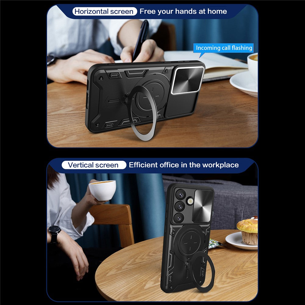 Deksel til Samsung Galaxy S26 S942, Techsuit, CamGuard Pro, Rosa Gull