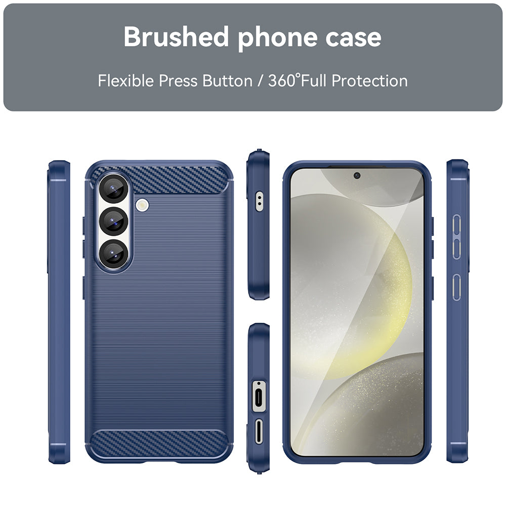 Deksel for Samsung Galaxy S26 S942, Techsuit, Karbon, Blå