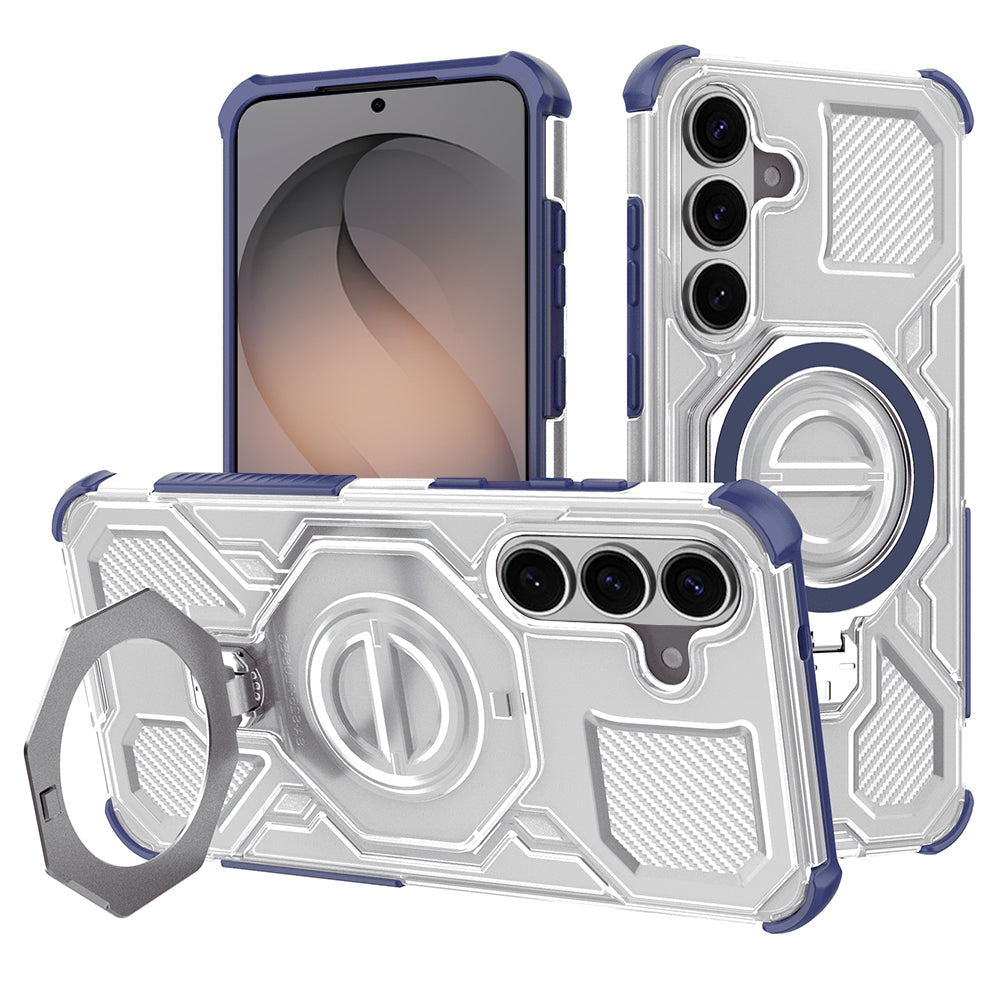 Deksel for Samsung Galaxy S26 S942, Techsuit, Carbon Shield Pro, Blå