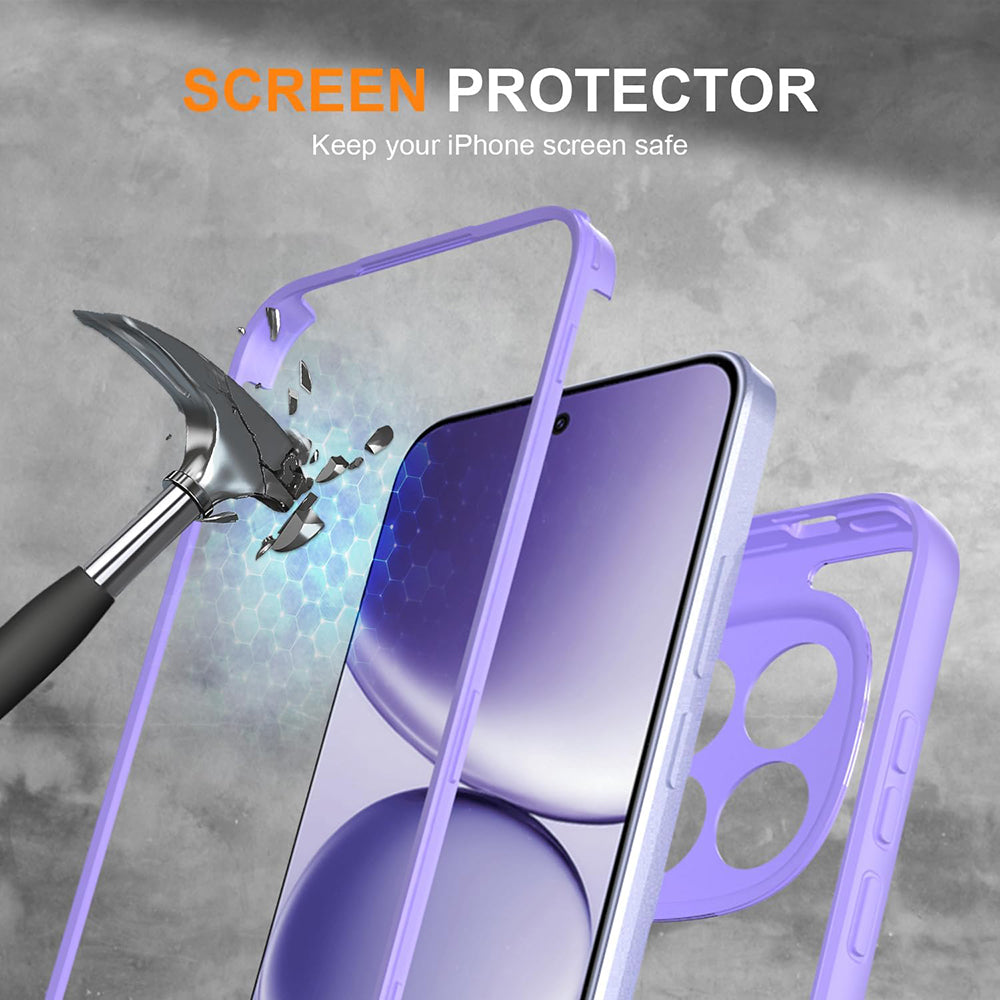 Deksel for Samsung Galaxy S26 S942, Techsuit, ColorVerse 360, Lilla