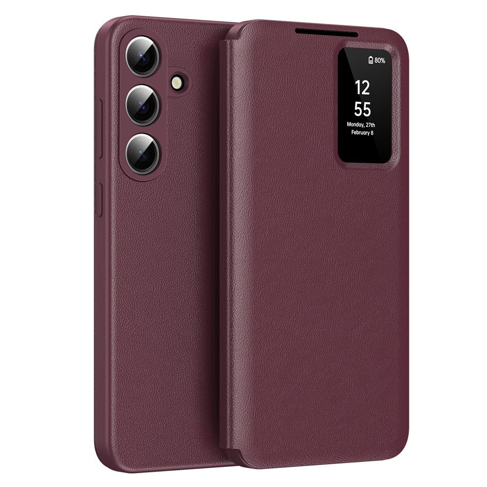Deksel for Samsung Galaxy S26 S942, Techsuit, SmartView, Rød