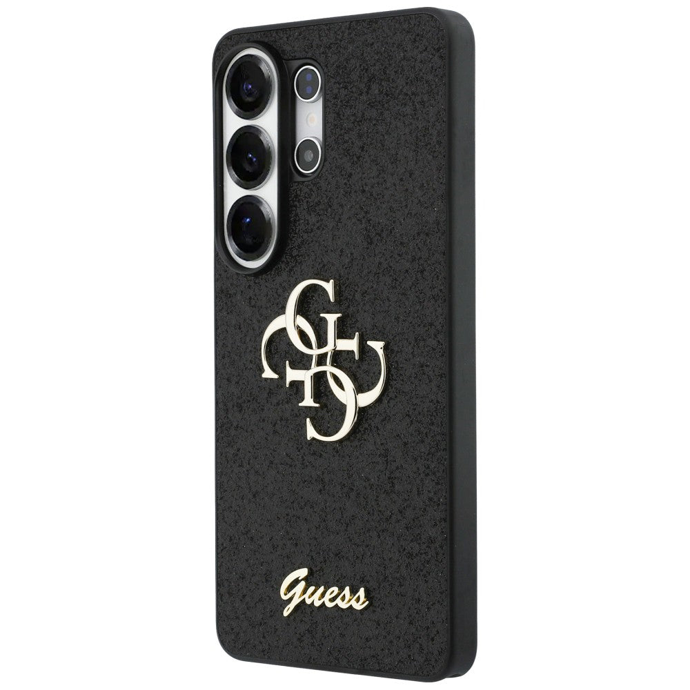 Deksel for Samsung Galaxy S26 Ultra S948, Guess, Fixed Glitter Big 4G Metal Frame, Svart
