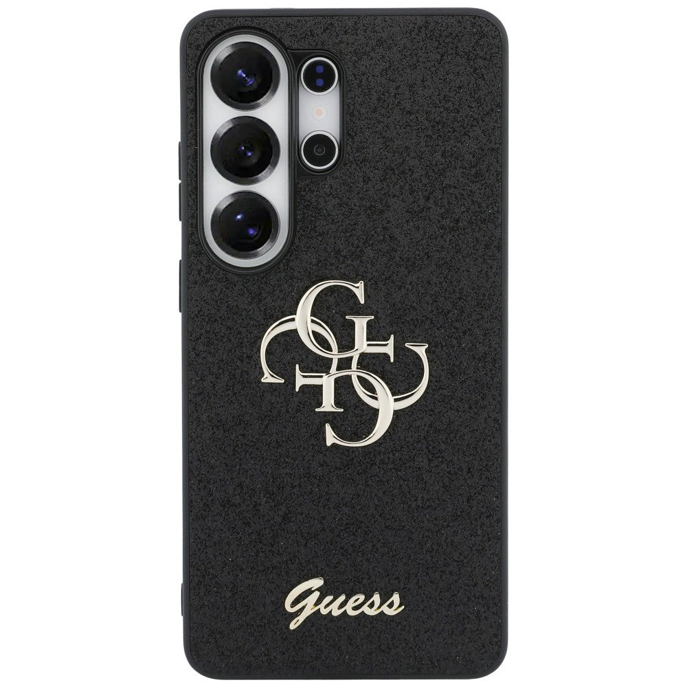 Deksel for Samsung Galaxy S26 Ultra S948, Guess, Fixed Glitter Big 4G Metal Frame, Svart