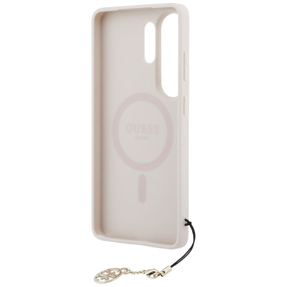 Deksel for Samsung Galaxy S26 Ultra S948, Guess, 4G Classic Logo Charm, Rosa