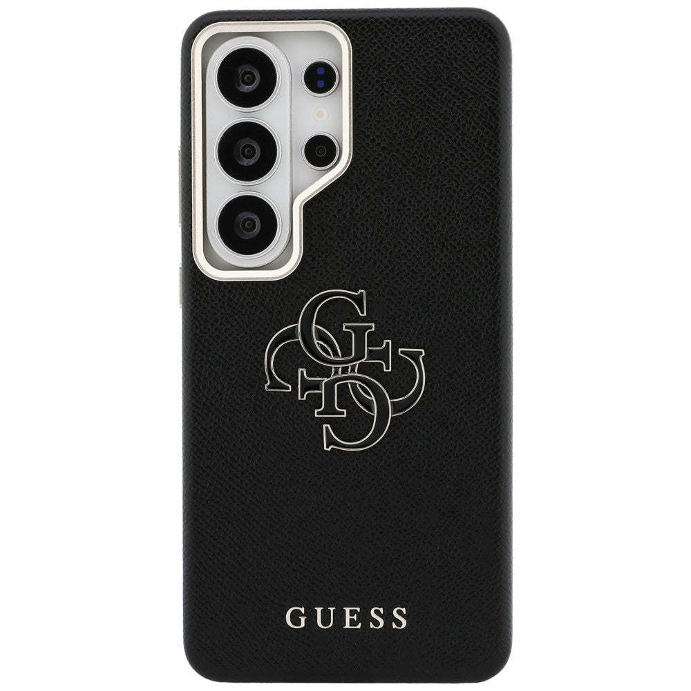 Deksel for Samsung Galaxy S26 Ultra S948, Guess, 4G Grained Big and Classic Logo, Svart