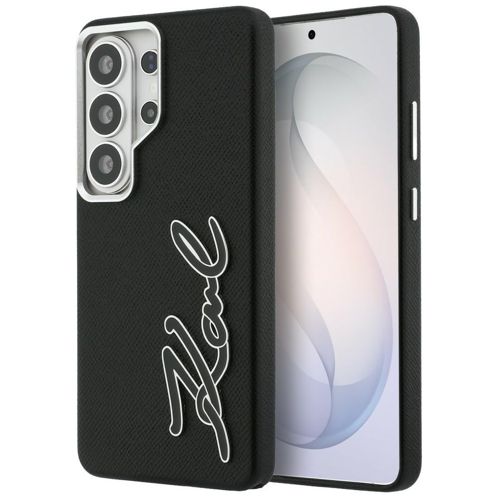 Deksel for Samsung Galaxy S26 Ultra S948, Karl Lagerfeld, Signature Resin Logo, Svart