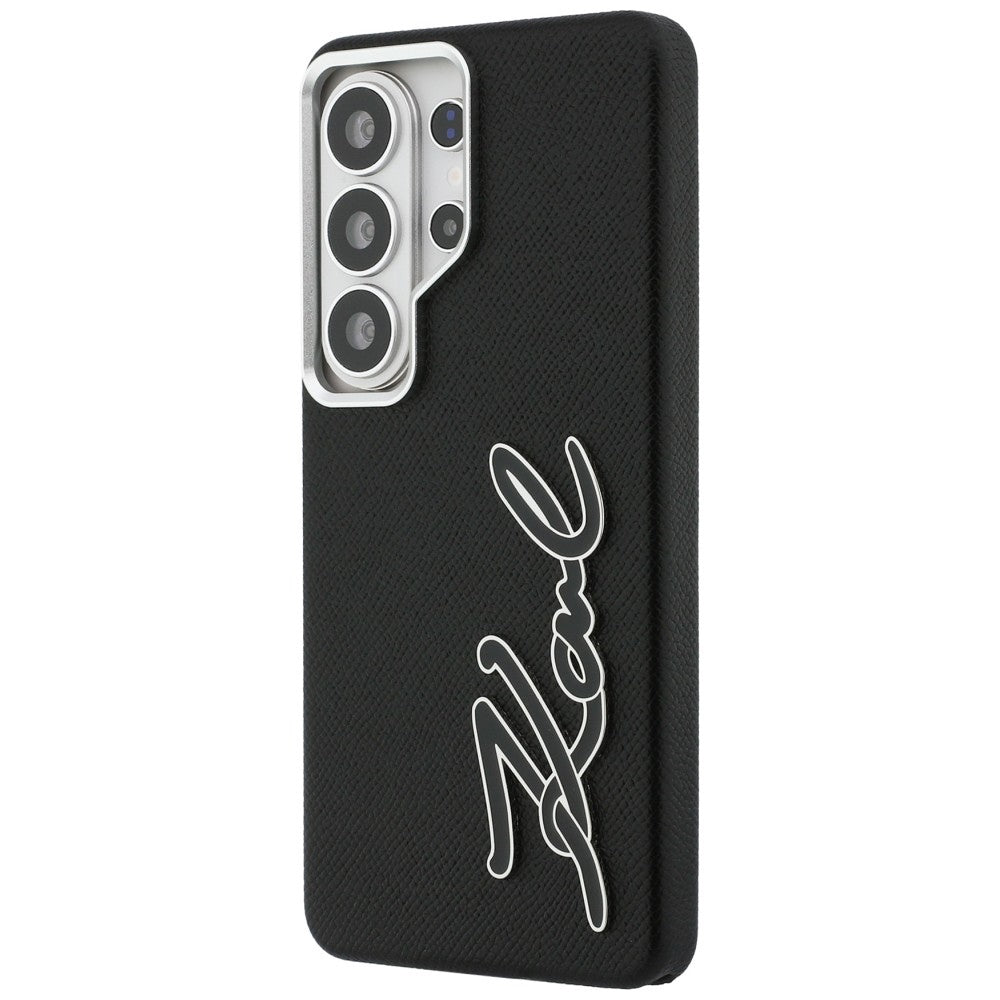 Deksel for Samsung Galaxy S26 Ultra S948, Karl Lagerfeld, Signature Resin Logo, Svart