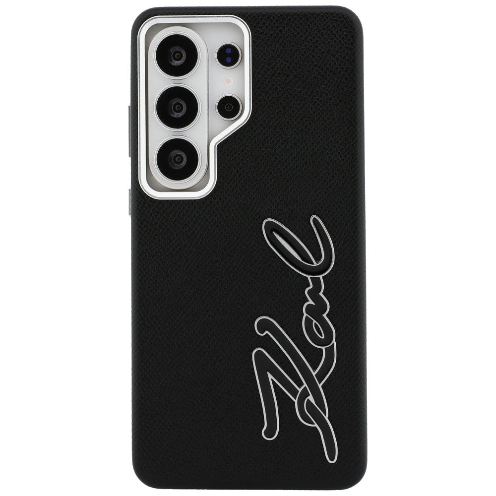 Deksel for Samsung Galaxy S26 Ultra S948, Karl Lagerfeld, Signature Resin Logo, Svart