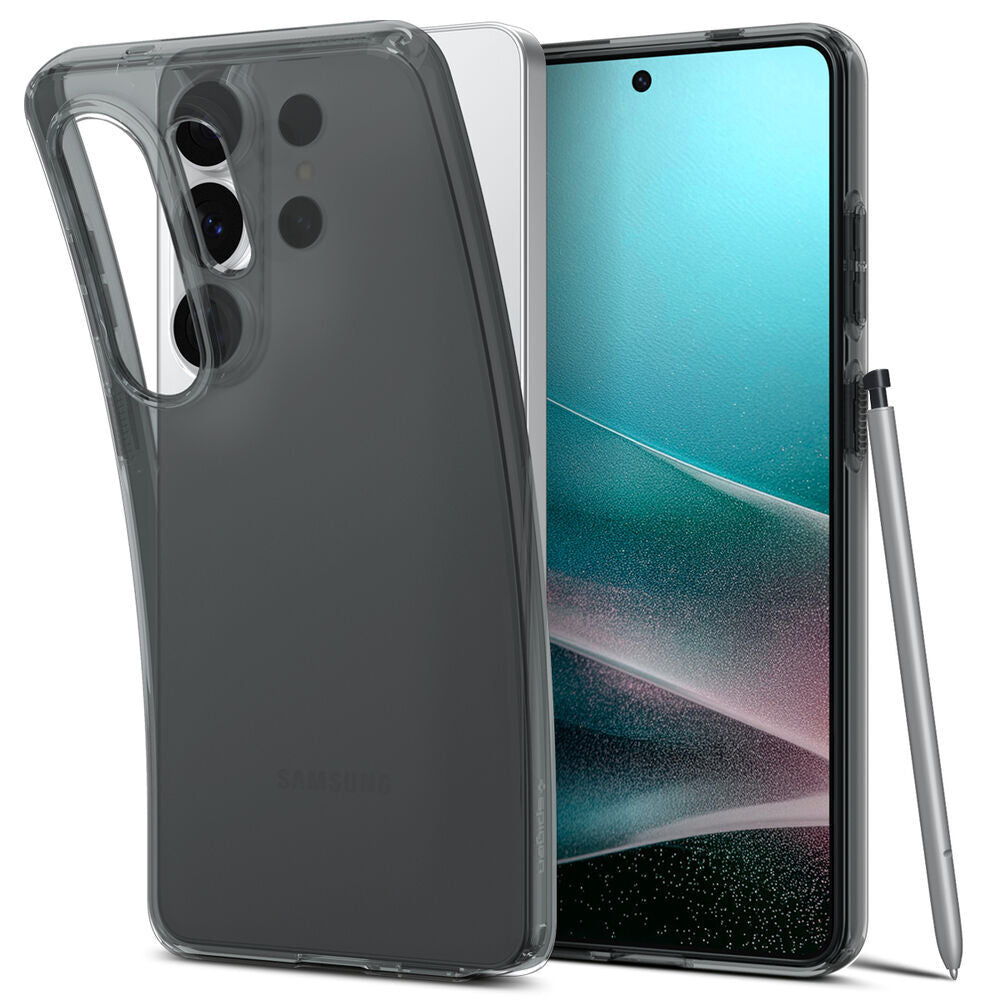 Deksel for Samsung Galaxy S26 Ultra S948, Spigen, Liquid Crystal, Røykfarget ACS10672