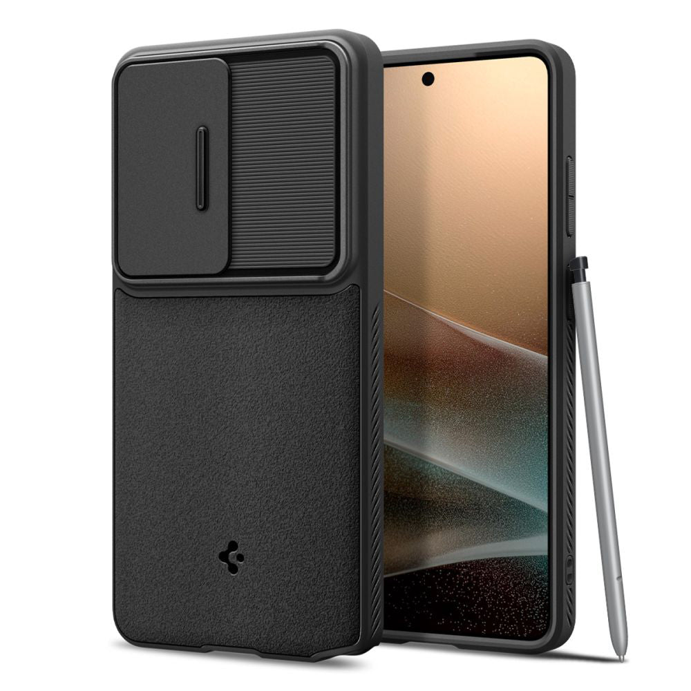 Deksel for Samsung Galaxy S26 Ultra S948, Spigen, Optik Armor, Svart ACS10687