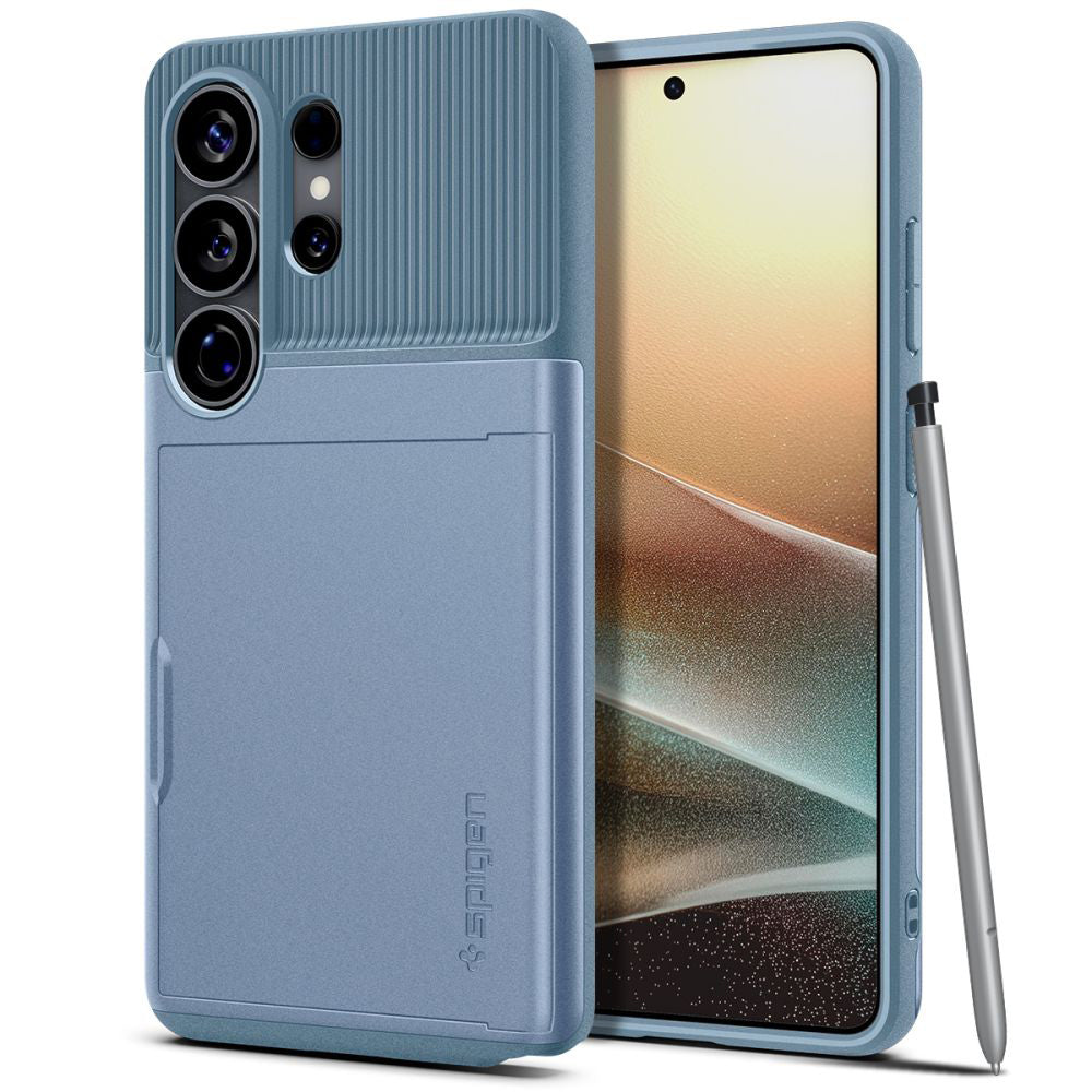Deksel for Samsung Galaxy S26 Ultra S948, Spigen, Slim Armor CS, Blå ACS11225