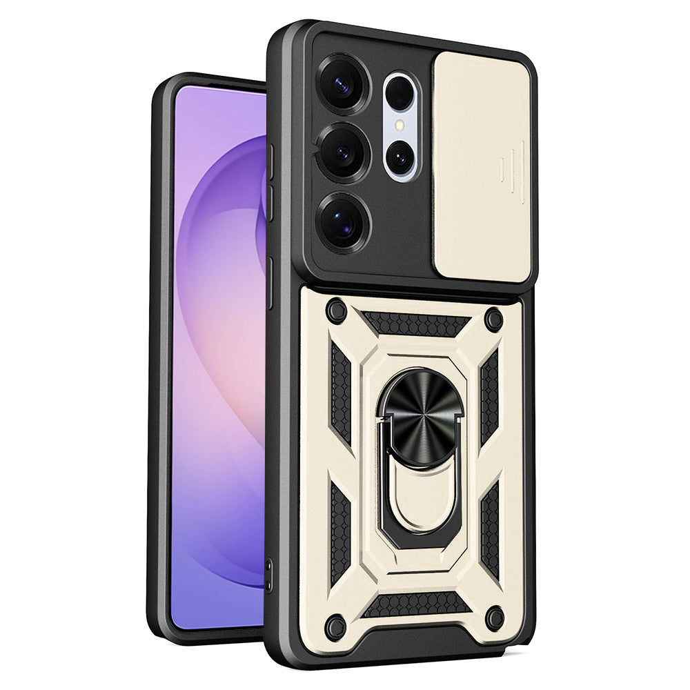 Deksel til Samsung Galaxy S26 Ultra S948, Techsuit, CamShield, Gullfarget