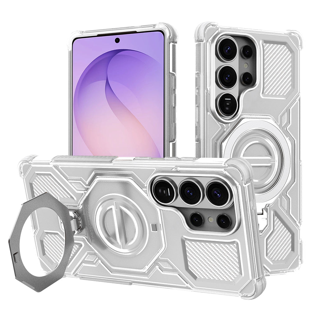 Deksel for Samsung Galaxy S26 Ultra S948, Techsuit, Carbon Shield Pro, Hvit