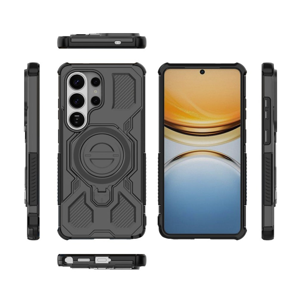 Deksel for Samsung Galaxy S26 Ultra S948, Techsuit, Carbon Shield Pro, Svart