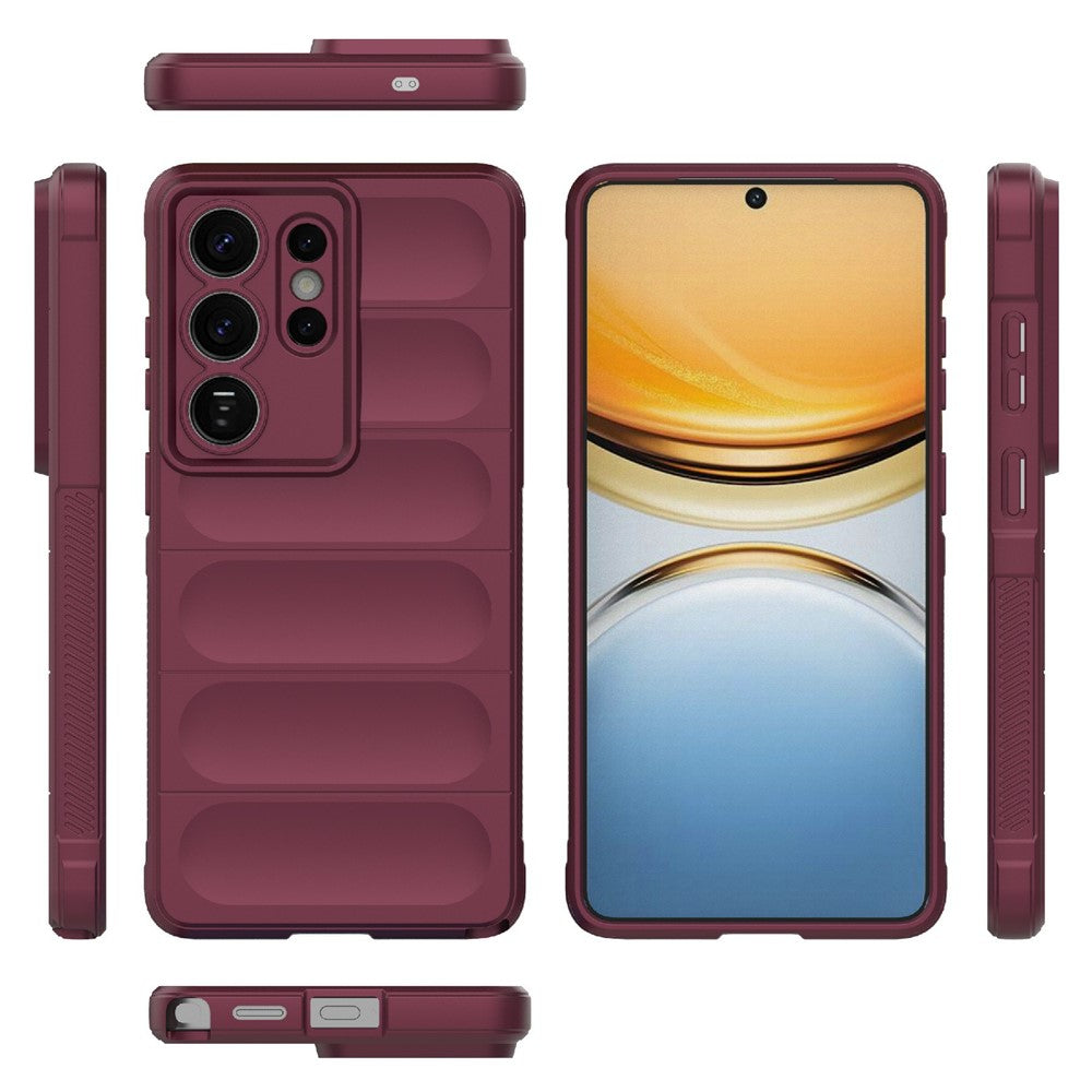 Deksel til Samsung Galaxy S26 Ultra S948, Techsuit, Magic Shield, Burgunder