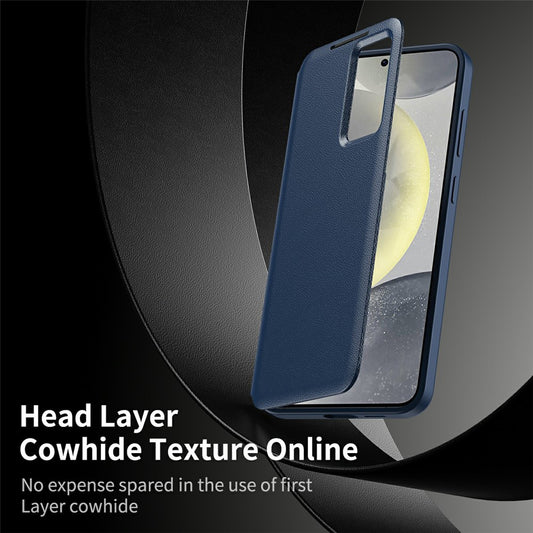 Deksel for Samsung Galaxy S26 Ultra, Techsuit, SmartView, Blå