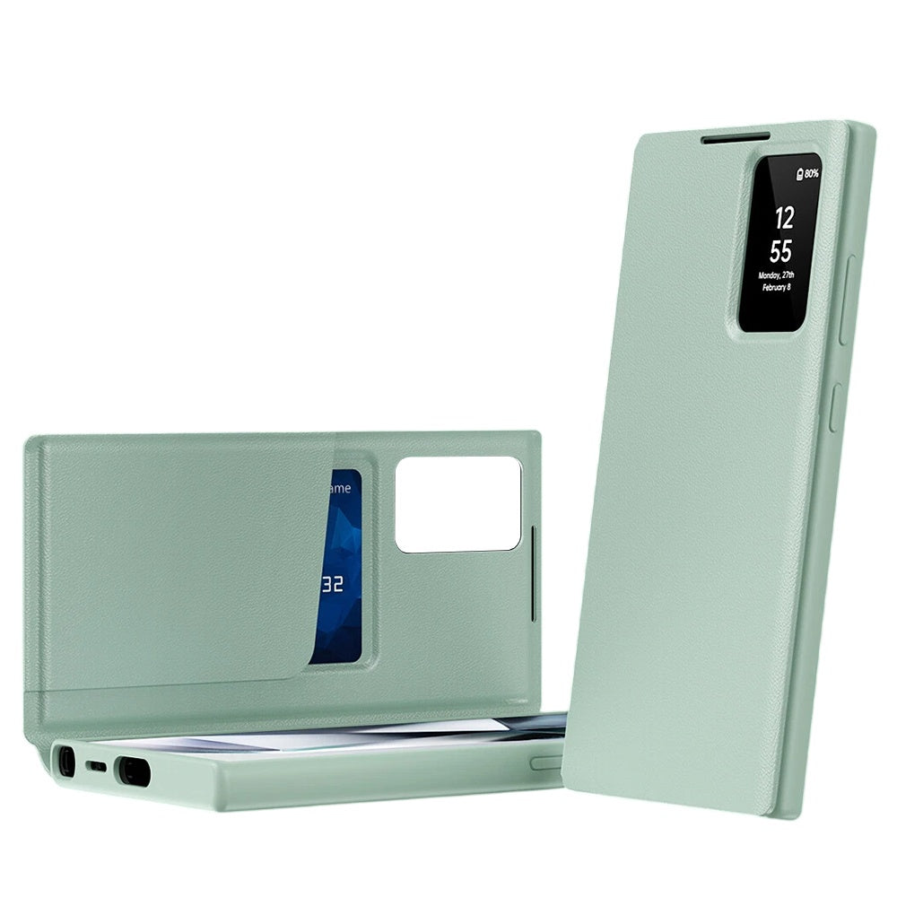 Deksel for Samsung Galaxy S26 Ultra S948, Techsuit, SmartView, Grønn