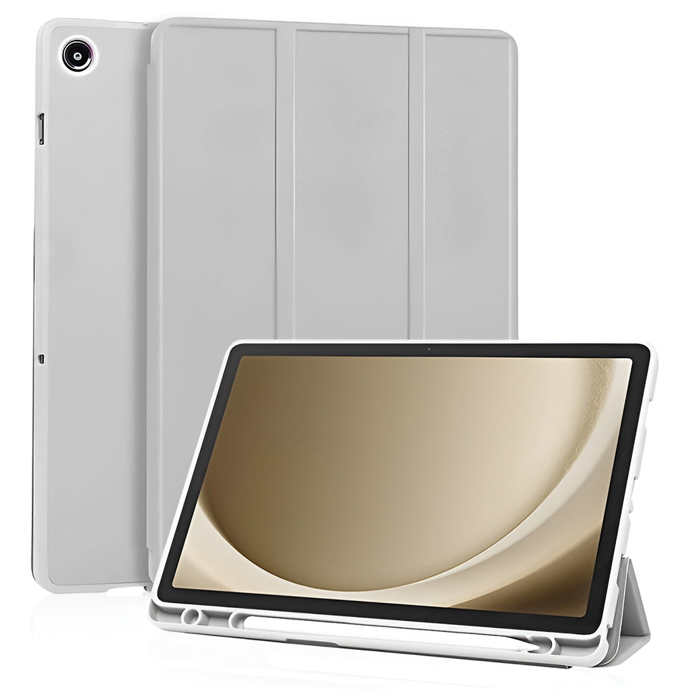 Deksel for Samsung Galaxy Tab A11+ / Tab A9+, Techsuit, Flex Trifold, Grå