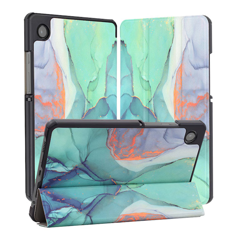 Deksel for Samsung Galaxy Tab A11+ / Tab A9+, Techsuit, FoldPro Green Time, Flerfarget