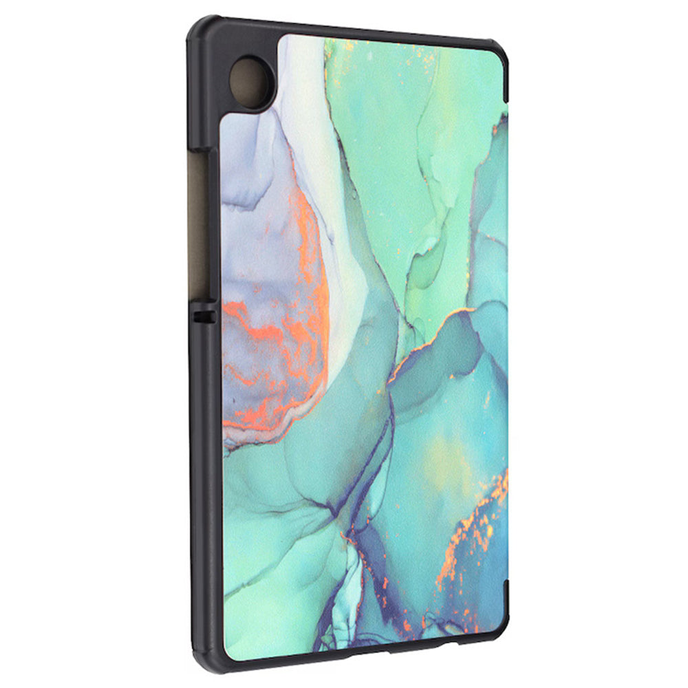 Deksel for Samsung Galaxy Tab A11+ / Tab A9+, Techsuit, FoldPro Green Time, Flerfarget