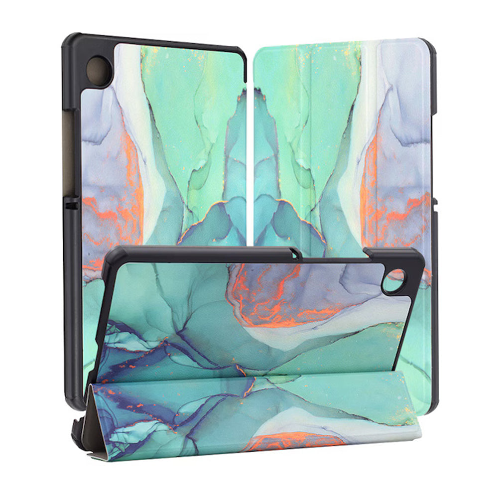 Deksel for Samsung Galaxy Tab A11+ / Tab A9+, Techsuit, FoldPro Green Time, Flerfarget
