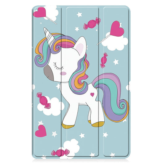 Deksel for Samsung Galaxy Tab A11+ / Tab A9+, Techsuit, FoldPro Unicorn, Flerfarget
